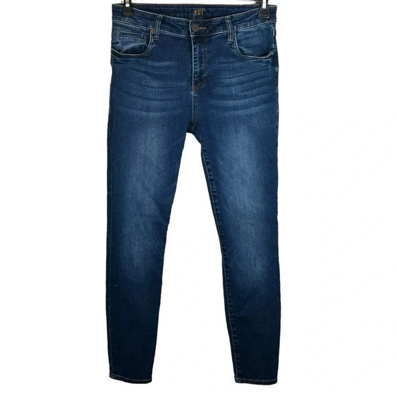 KUT FROM THE KLOTH TOOTHPICK SKINNY JEANS MEDIUM WASH DENIM WOMENS SIZE 10 SHORT - Picture 1 of 12